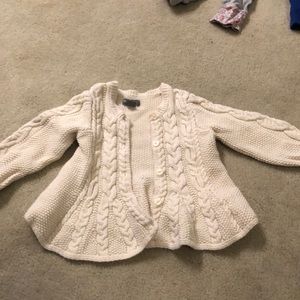 Girls Cream Baby Gap Knitted Cardigan, 18-24 mo.